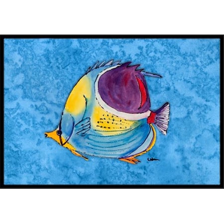 Carolines Treasures 8676MAT Fish Tropical Indoor Or Outdoor Mat - 18 x 27 in. 8676MAT